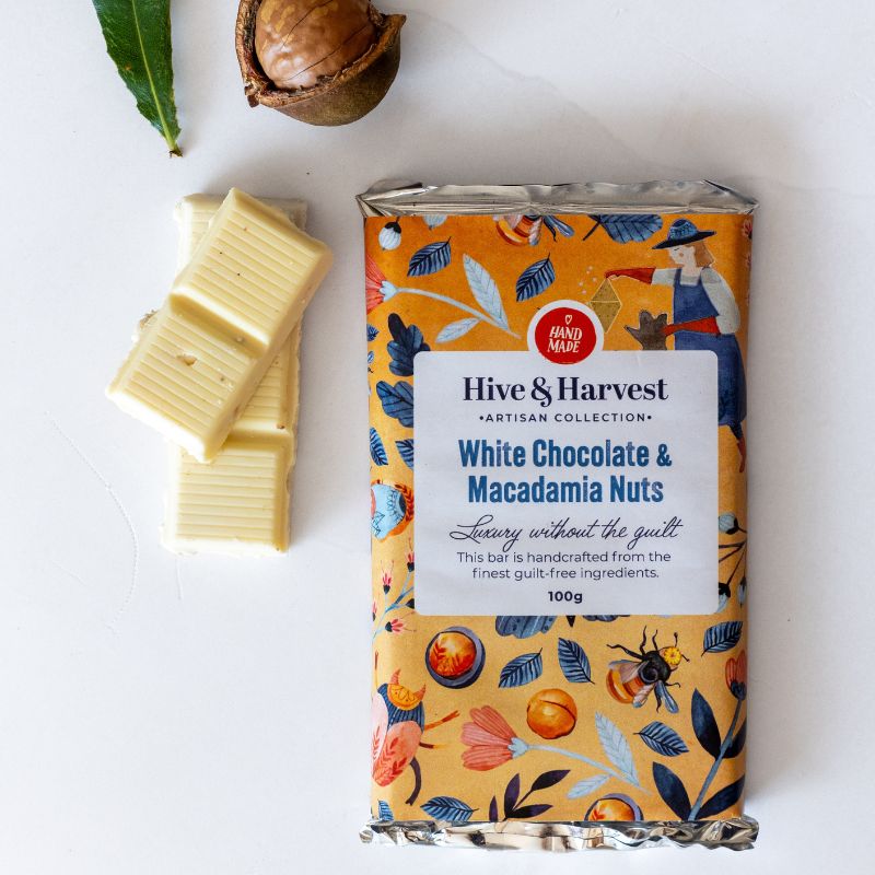 White Chocolate & Macadamia Nuts Slab - Image 5