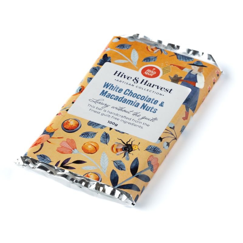 White Chocolate & Macadamia Nuts Slab - Image 6