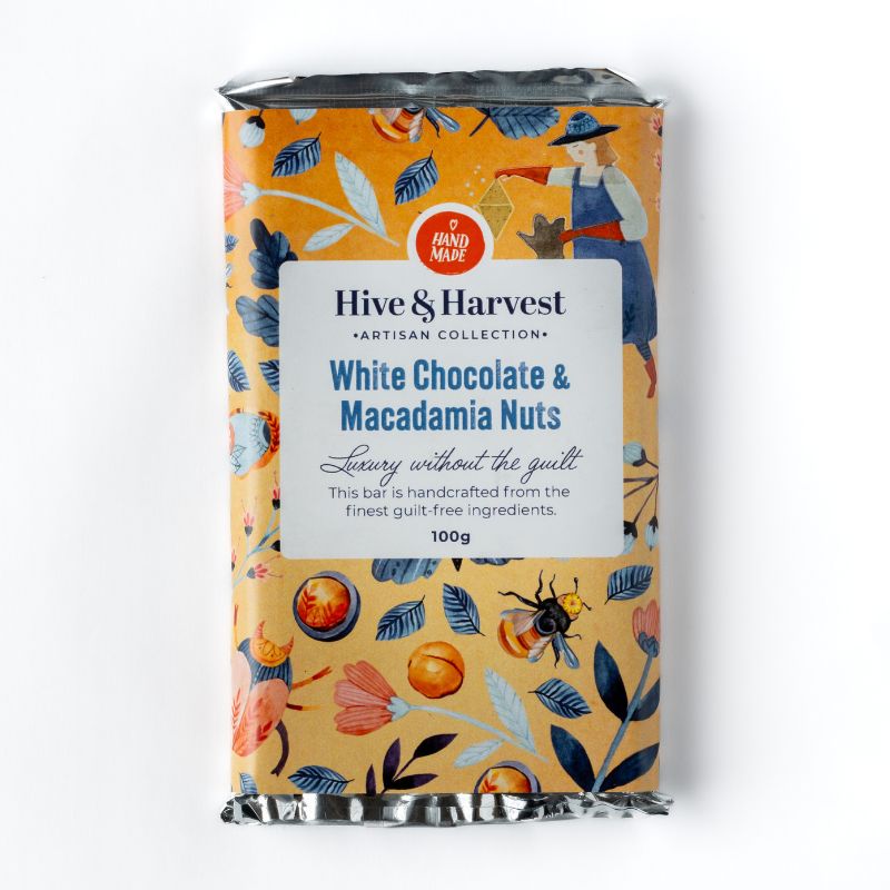 White Chocolate & Macadamia Nuts Slab - Image 8